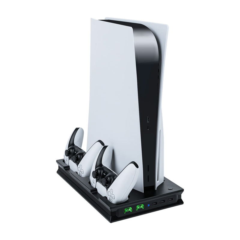 Load image into Gallery viewer, PS5 UHD/Digitial Edition Multifunctional LED Cooling Stand with Dual Controller Charging - Polar Tech Australia