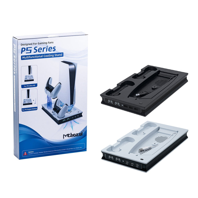Load image into Gallery viewer, PS5 UHD/Digitial Edition Multifunctional LED Cooling Stand with Dual Controller Charging - Polar Tech Australia
