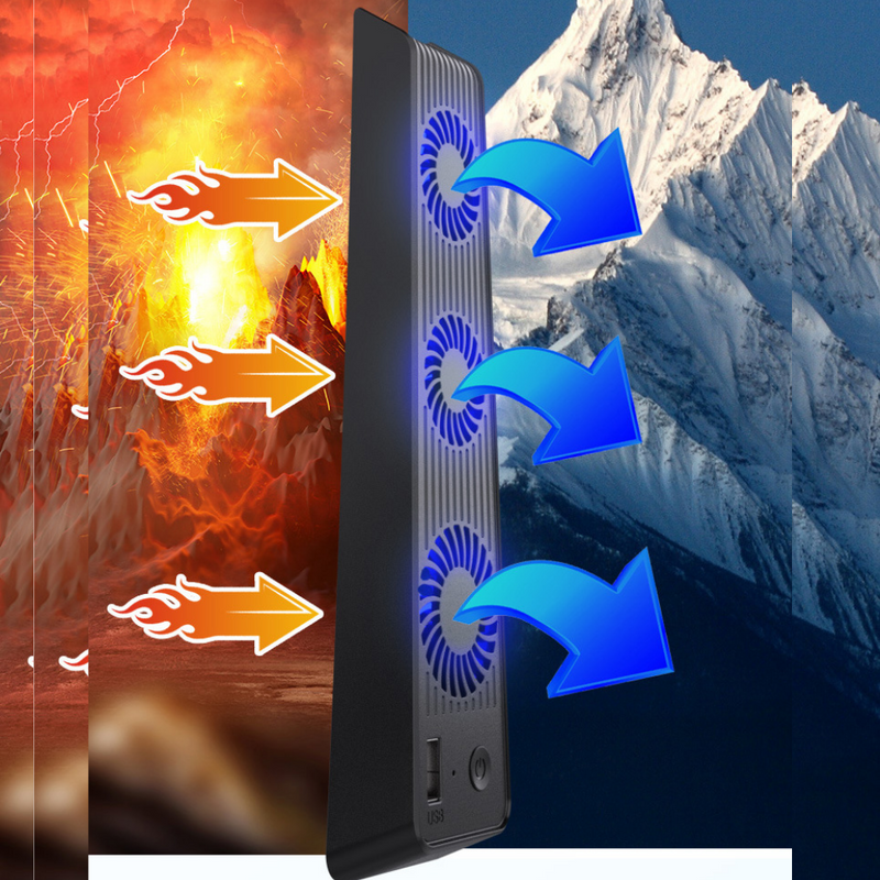 Load image into Gallery viewer, Aolion SONY PlayStation 5 / PS5 - 3 Speed USB External Colling Fan - Polar Tech Australia