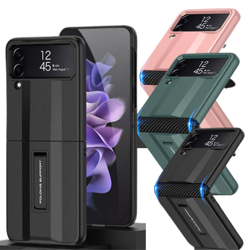Load image into Gallery viewer, Samsung Galaxy Z Flip 4 5G (SM-F721) Fashion PVC Hard Shell Stand protection Case - Polar Tech Australia