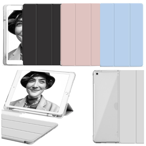 Load image into Gallery viewer, Apple iPad Pro 3/4/5/6 12.9" & iPad Air 13" Smart Transparent Foldable Flip Case With Pen Holder Slot - Polar Tech Australia