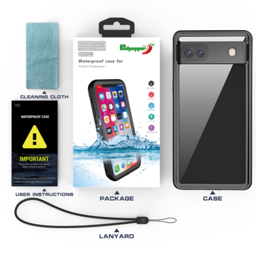 Load image into Gallery viewer, Google Pixel 6A 5G Redpepper Full Covered Waterproof Heavy Duty Tough Armor Case - Polar Tech Australia