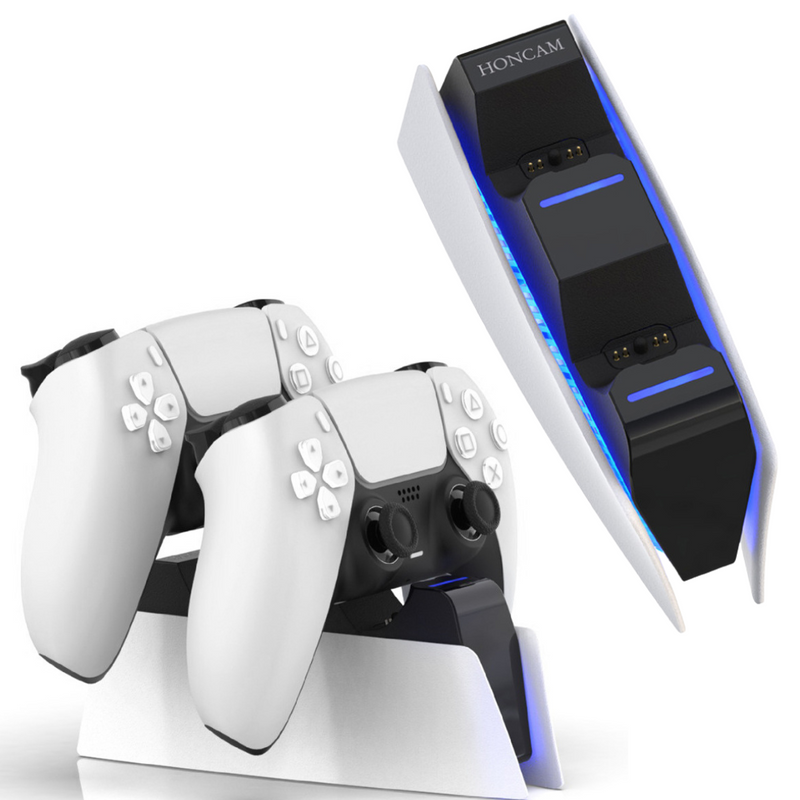 Load image into Gallery viewer, SONY PlayStation 5 / PS5 DualSense Wireless Controller Fast Charging Charger Stand Dock Station - Polar Tech Australia