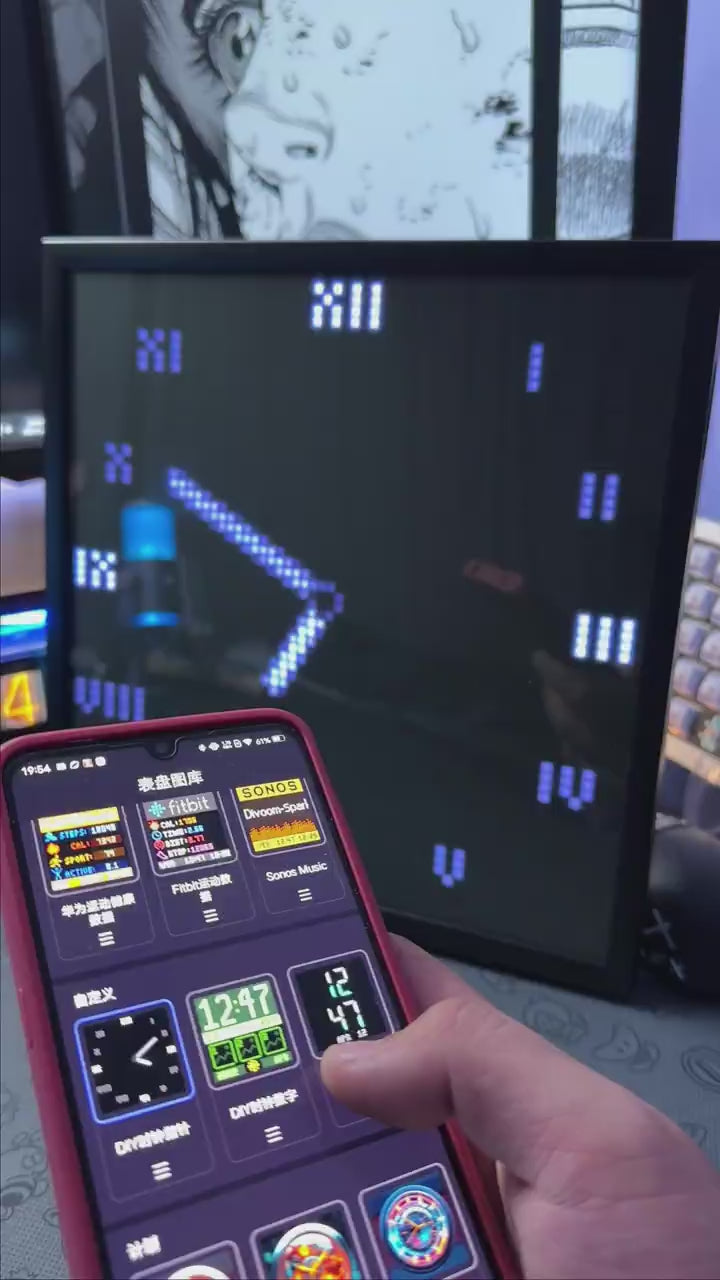 Load and play video in Gallery viewer, Divoom Pixoo-64 WiFi Pixel Art Display With A 64x64 LED Panel, Unique Lighting Decoration w/App ControlPerfect Gift