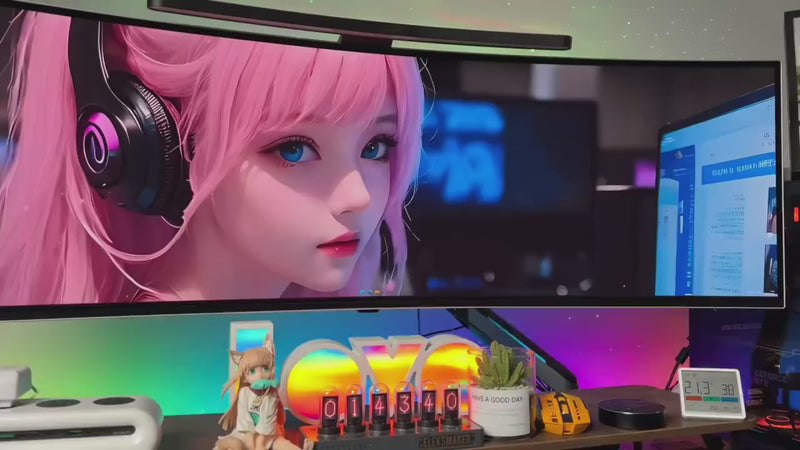 Load and play video in Gallery viewer, Eleksmaker NK6 USB Data Hub with Individual LED Power Switches & Voice Control RGB Light