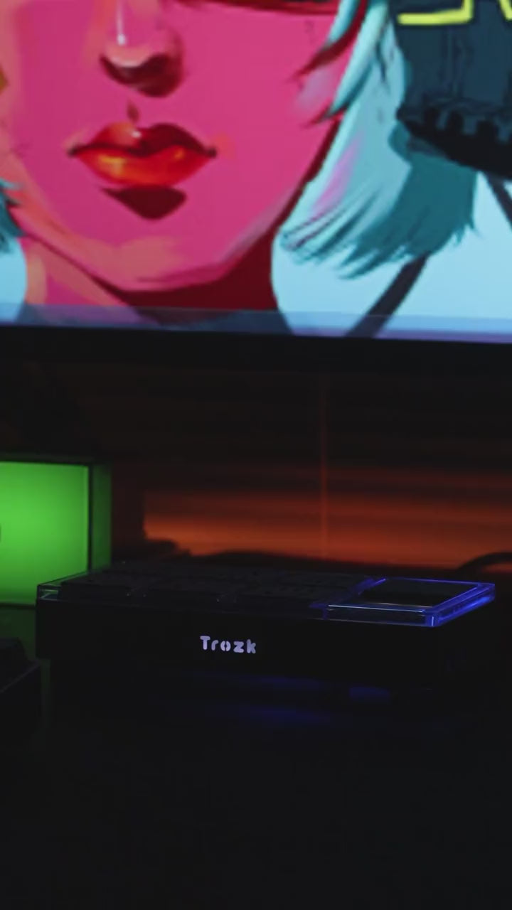 Load and play video in Gallery viewer, Trozk 65W RGB Charging Station Power Strip Gaming Room
