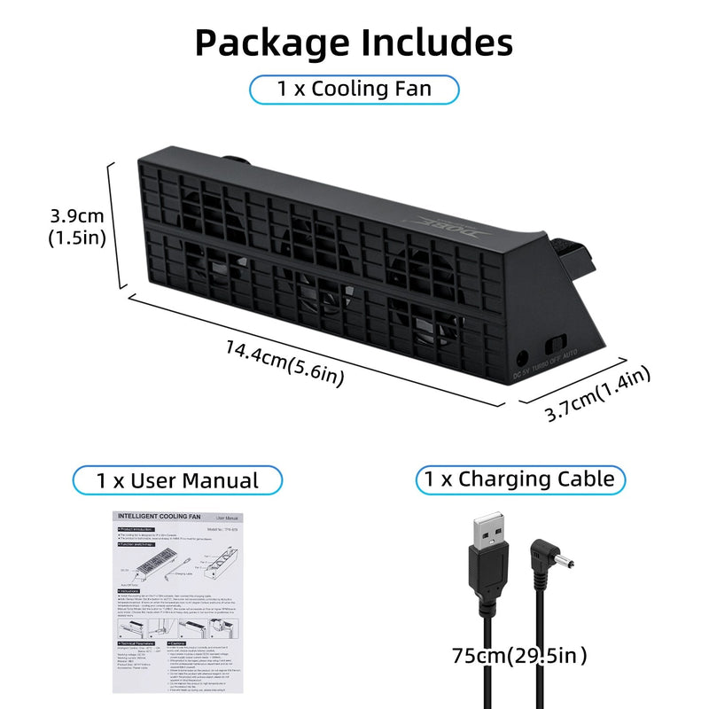 Load image into Gallery viewer, PS4 Slim Gaming Console Intelligent Cooling Fan - Polar Tech Australia