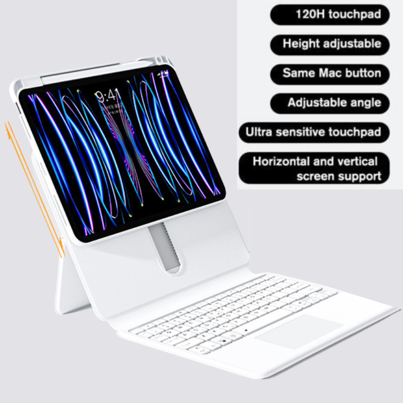 Apple iPad Pro 3/4/5/6 12.9" - Magic 360 Rotation Detachable Smart Wireless Trackpad Keyboard Flip Case With Backlit - i-Station Mobile Phone & Electronic Device Repair and Accessories