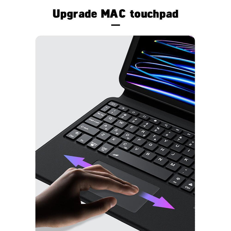 Load image into Gallery viewer, Apple iPad 10 / 10th (2022) 10.9” Magic 360 Rotation Detachable Smart Wireless Trackpad Keyboard Flip Case - Polar Tech Australia
