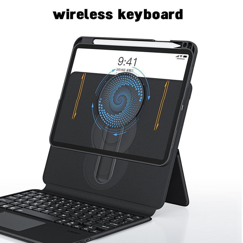 Apple iPad Pro 11" & Air 4/5 10.9" - Magic 360 Rotation Detachable Smart Wireless Trackpad Keyboard Flip Case - Polar Tech Australia
