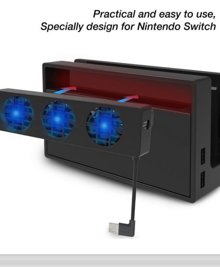 Load image into Gallery viewer, Nintendo Switch Game Console Holder 3-Fan USB Cooling Fan Cooler - Polar Tech Australia