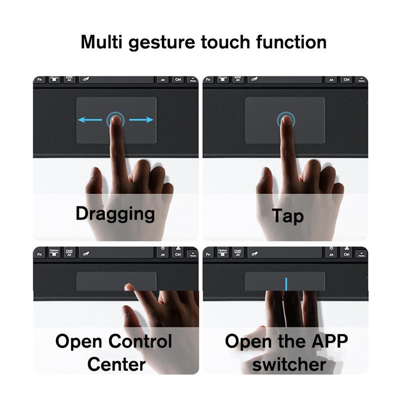 Load image into Gallery viewer, Apple iPad Pro 3/4/5/6 12.9" - Magic 360 Rotation Detachable Smart Wireless Trackpad Keyboard Flip Case (Copy) - Polar Tech Australia