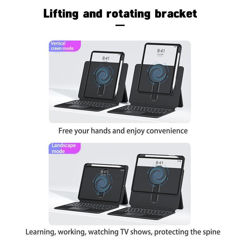 Load image into Gallery viewer, Apple iPad Pro 11" & Air 4/5 10.9" - Magic 360 Rotation Detachable Smart Wireless Trackpad Keyboard Flip Case - Polar Tech Australia