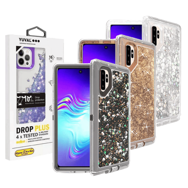 Load image into Gallery viewer, Samsung Galaxy Note 10/Note 10 Plus Glitter Clear Transparent Liquid Sand Watering Case - Polar Tech Australia