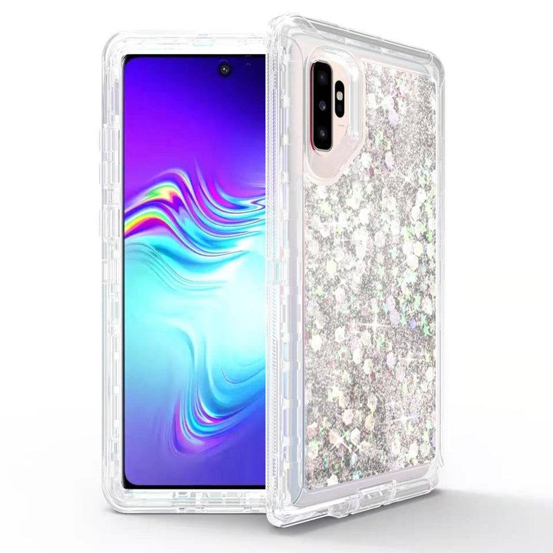 Load image into Gallery viewer, Samsung Galaxy Note 10 / Note 10 Plus Glitter Clear Transparent Liquid Sand Watering Case - Polar Tech Australia