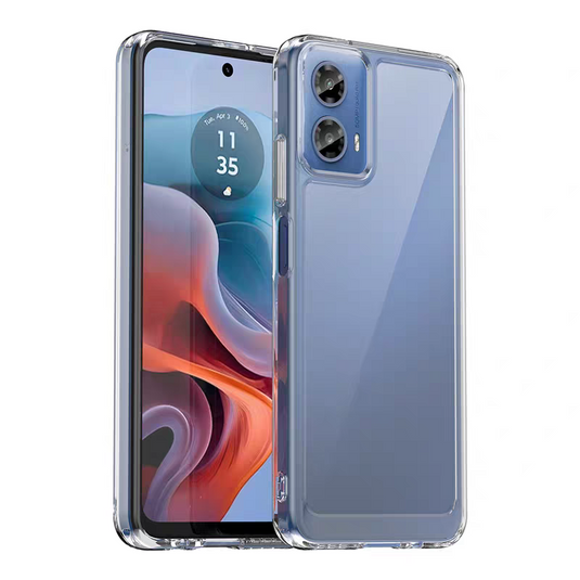 Motorola Moto G84 5G - Transparent Heavy Duty Drop Proof Case - i-Station Mobile Phone & Electronic Device Repair and Accessories