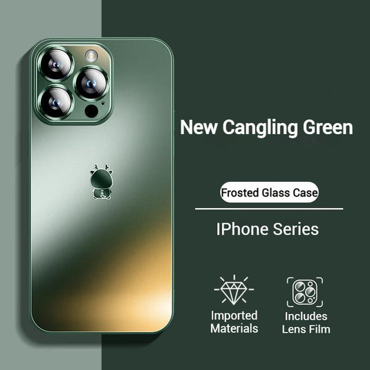 Apple iPhone 12/Pro/Pro Max Metal Matte Frosted Glass Anti-drop Essentials Series Case - i-Station Mobile Phone & Electronic Device Repair and Accessories