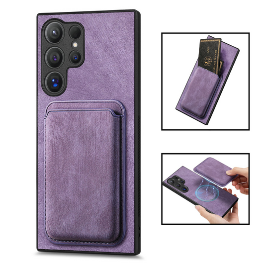 Samsung Galaxy A55 5G (SM-A556) - Business Shockproof Magnetic Attraction Leather Wallet Series Case - i-Station Mobile Phone & Electronic Device Repair and Accessories