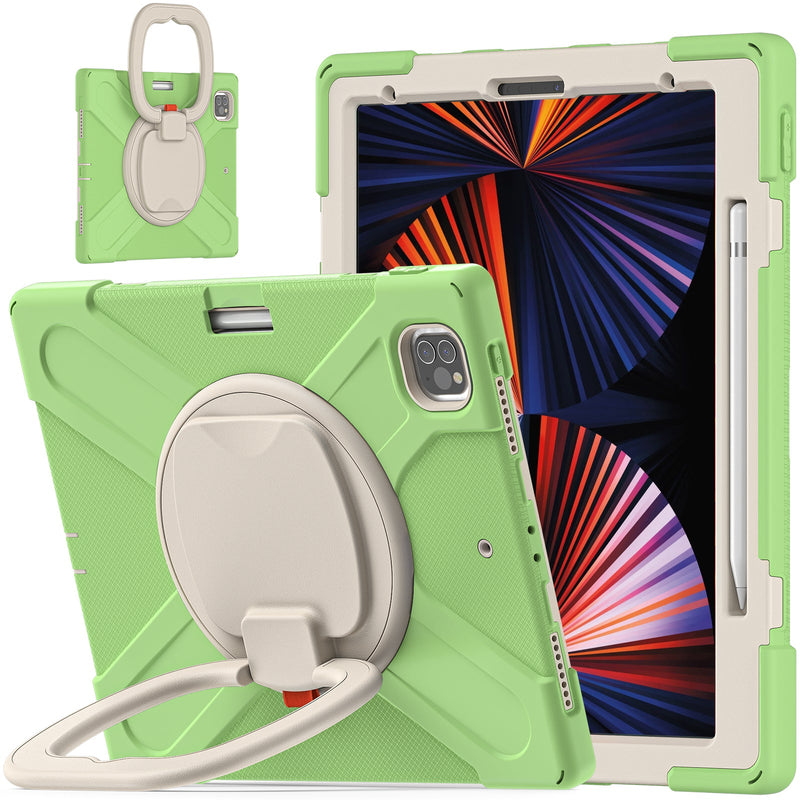 Load image into Gallery viewer, Apple iPad Pro 12.9" 3rd/4th/5th/6th Gen 360 Degree Rotation Heavy Duty EVA Kid Friendly Ring Holder Stand Case - Polar Tech Australia
