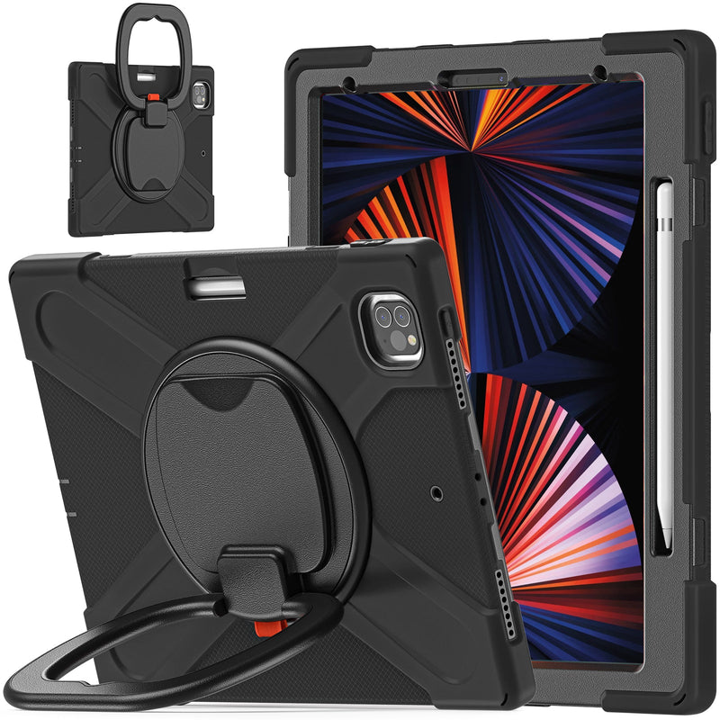 Load image into Gallery viewer, Apple iPad Pro 12.9" 3rd/4th/5th/6th Gen 360 Degree Rotation Heavy Duty EVA Kid Friendly Ring Holder Stand Case - Polar Tech Australia