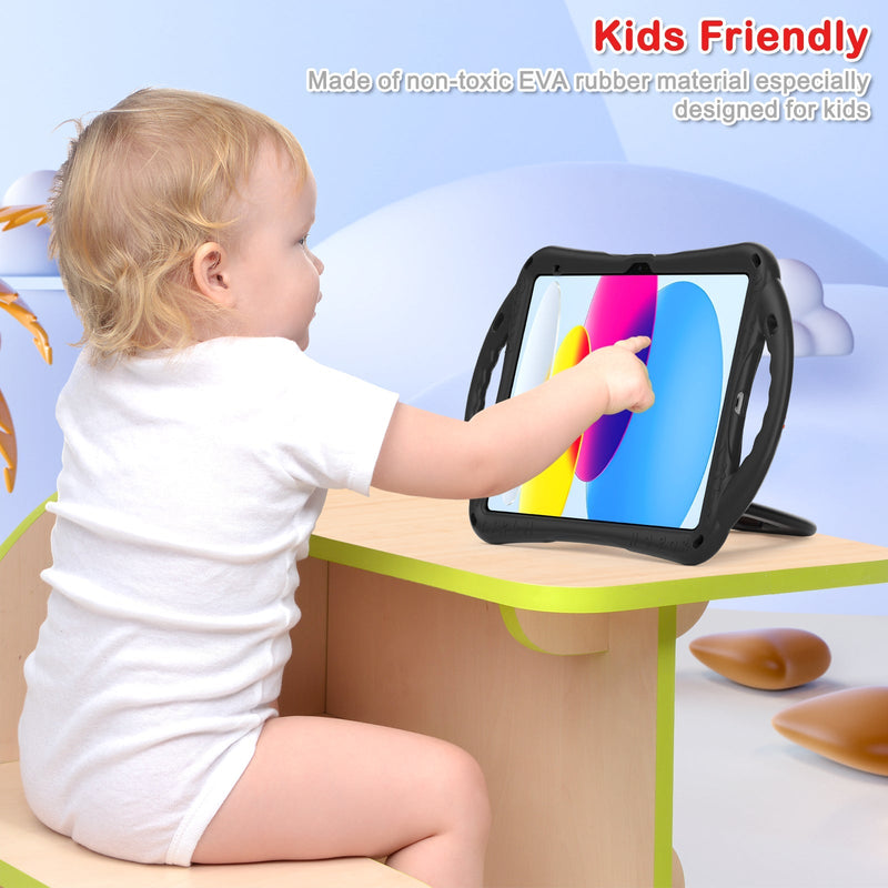Load image into Gallery viewer, Apple iPad Air/Air 2/Pro 9.7"/5th (2017)/ 6th (2018)  EVA Kid Friendly Cat Style Heavy Duty Case with Handle Stand Ring - Polar Tech Australia