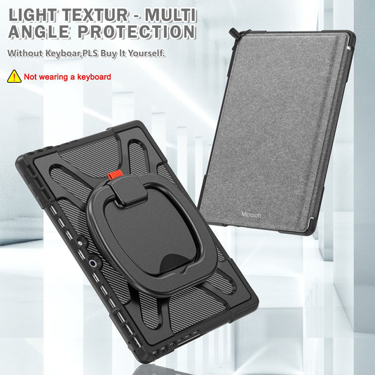 Microsoft Surface Pro 9 (2038) - 360 Degree Rotate Shockproof Heavy Duty Tough Stand Case Cover With Pen Holder - Polar Tech Australia