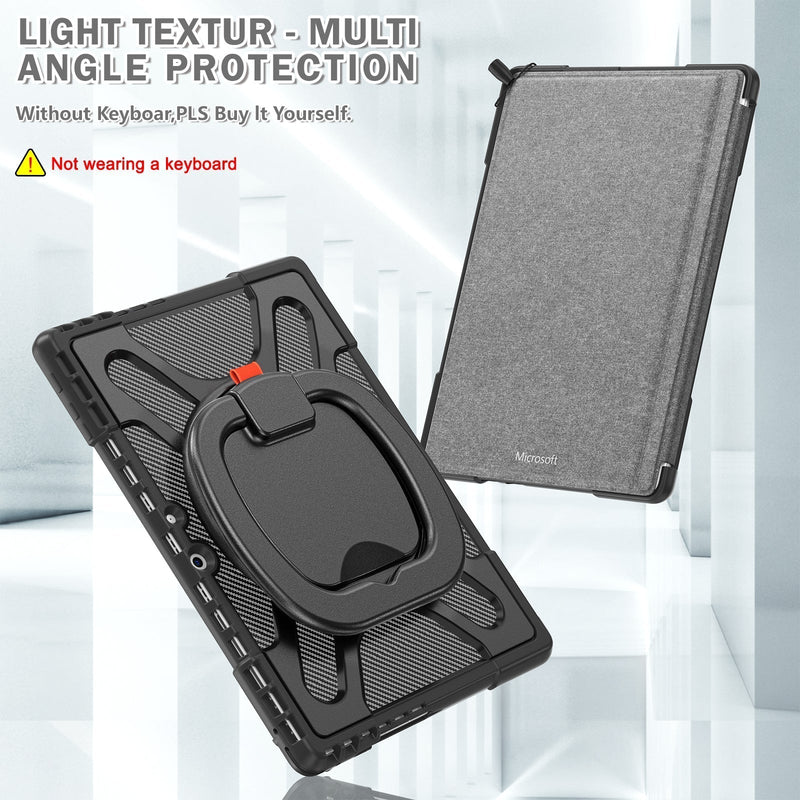 Load image into Gallery viewer, Microsoft Surface Go 1/2/3 - 360 Degree Rotate Shockproof Heavy Duty Tough Stand Case Cover With Pen Holder - Polar Tech Australia
