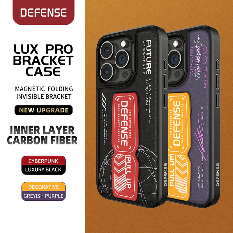Load image into Gallery viewer, Apple iPhone 15/15 Plus/15 Pro/Max Defense Lux Pro Bracket Military Grade Heave Duty Stand Case - Polar Tech Australia