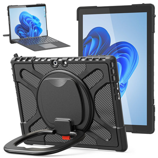 Microsoft Surface Pro 9 (2038) - 360 Degree Rotate Shockproof Heavy Duty Tough Stand Case Cover With Pen Holder - Polar Tech Australia