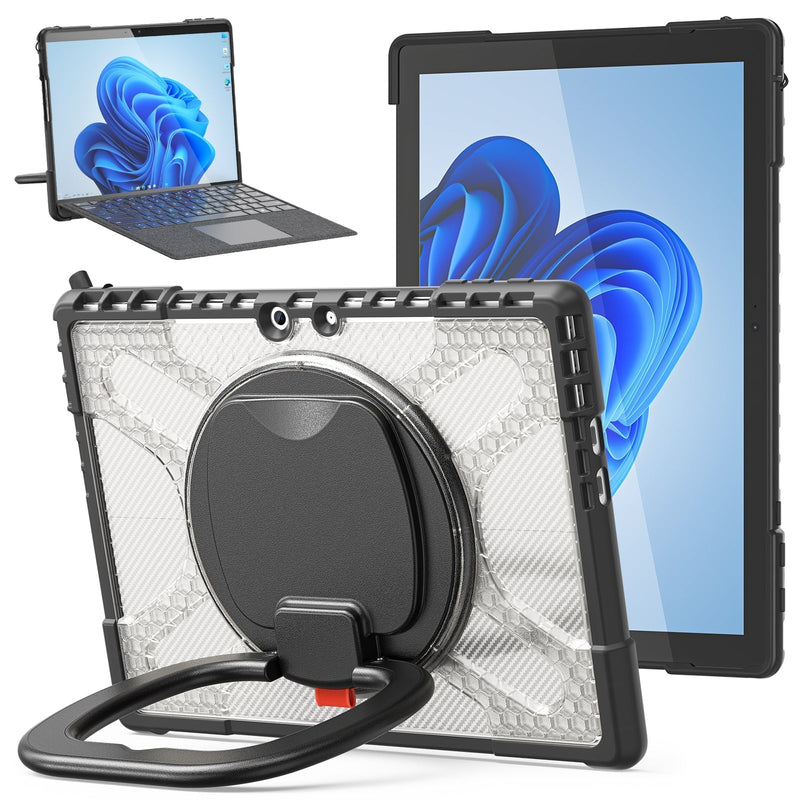 Load image into Gallery viewer, Microsoft Surface Go 1/2/3 - 360 Degree Rotate Shockproof Heavy Duty Tough Stand Case Cover With Pen Holder - Polar Tech Australia