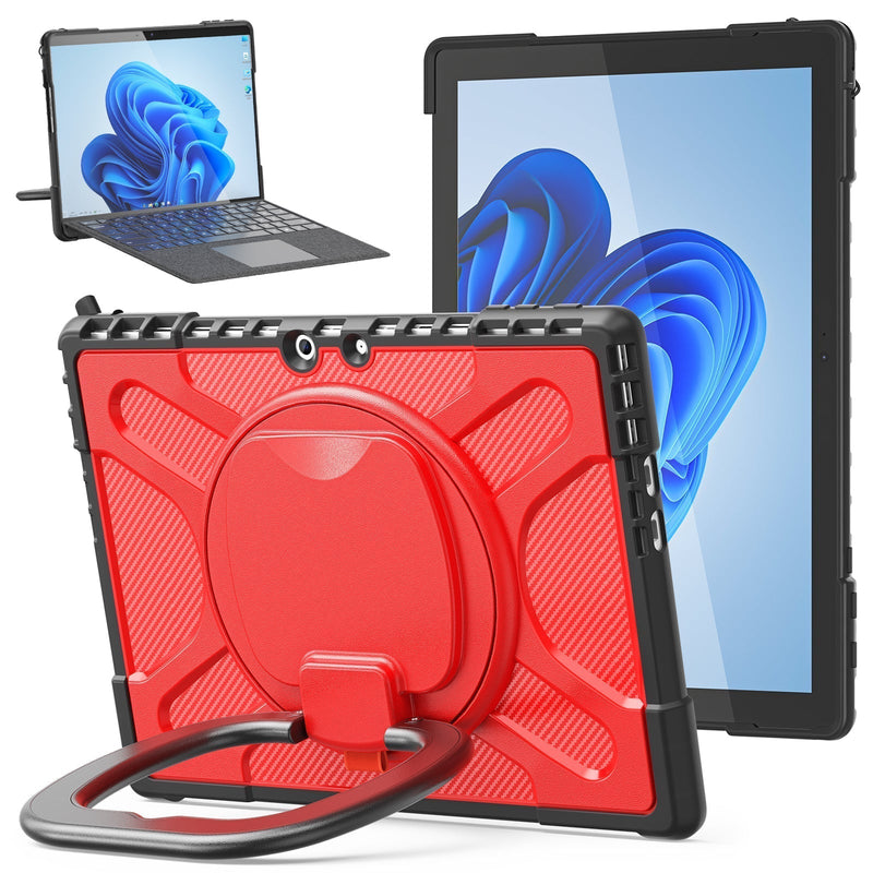 Load image into Gallery viewer, Microsoft Surface Go 1/2/3 - 360 Degree Rotate Shockproof Heavy Duty Tough Stand Case Cover With Pen Holder - Polar Tech Australia