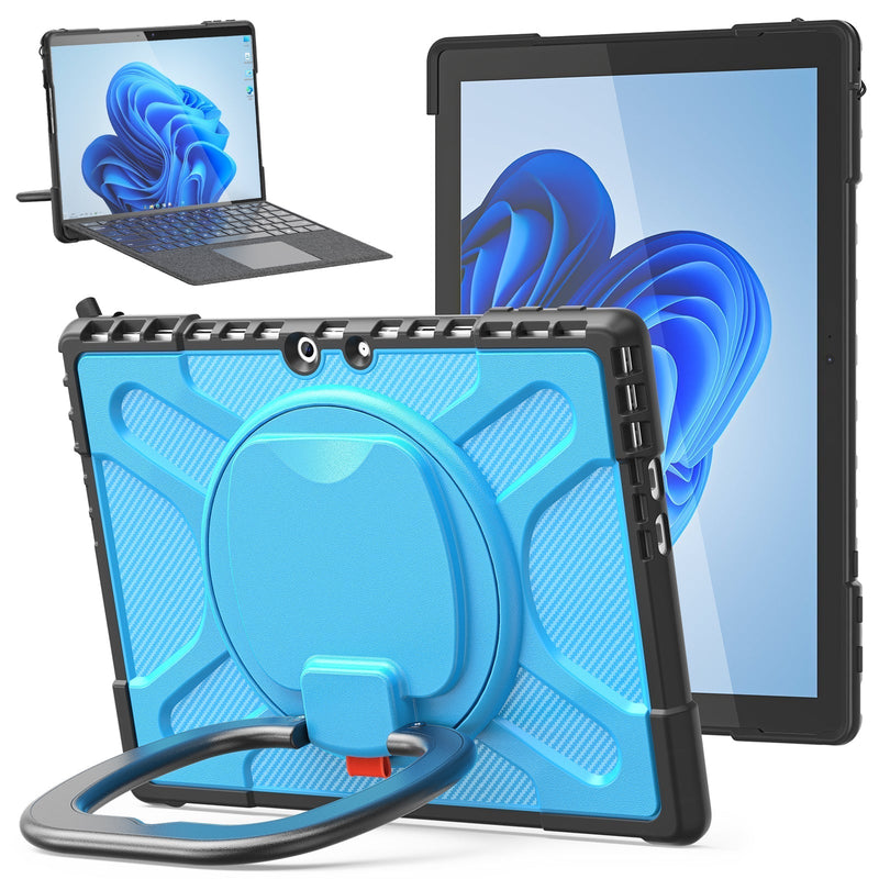 Load image into Gallery viewer, Microsoft Surface Pro 4/5/6/7/7 Plus - 360 Degree Rotate Shockproof Heavy Duty Tough Stand Case Cover With Pen Holder - Polar Tech Australia