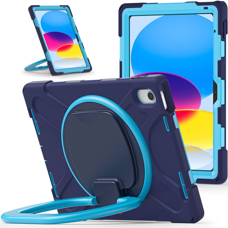 Load image into Gallery viewer, Apple 10th 2022 10.9“ EVA Kid Friendly Heavy Duty Ring Holder Stand Case - Polar Tech Australia