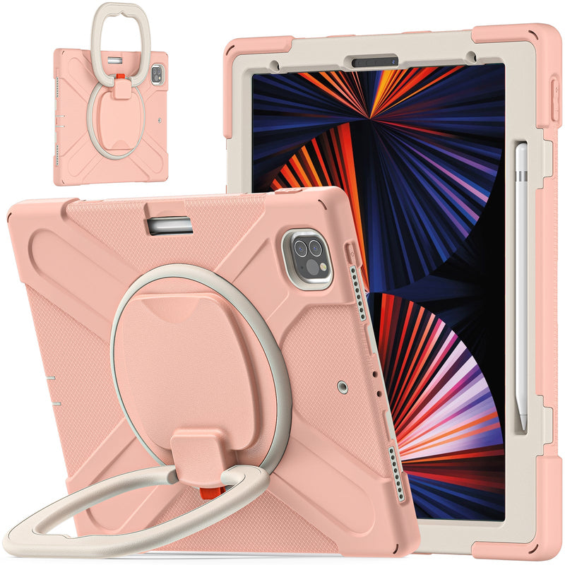 Load image into Gallery viewer, Apple iPad Pro 12.9" 3rd/4th/5th/6th Gen 360 Degree Rotation Heavy Duty EVA Kid Friendly Ring Holder Stand Case - Polar Tech Australia