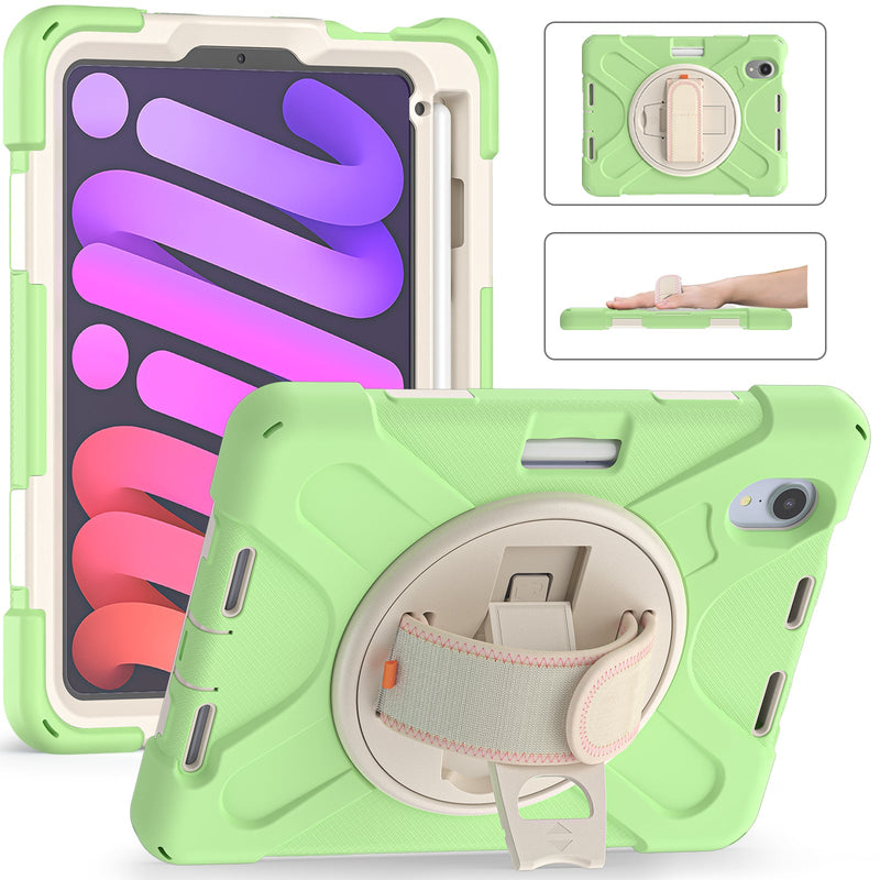 Load image into Gallery viewer, Apple iPad Mini 6 6th Gen Defender Heavy Duty Drop Proof Rugged Protective Stand Case - Polar Tech Australia