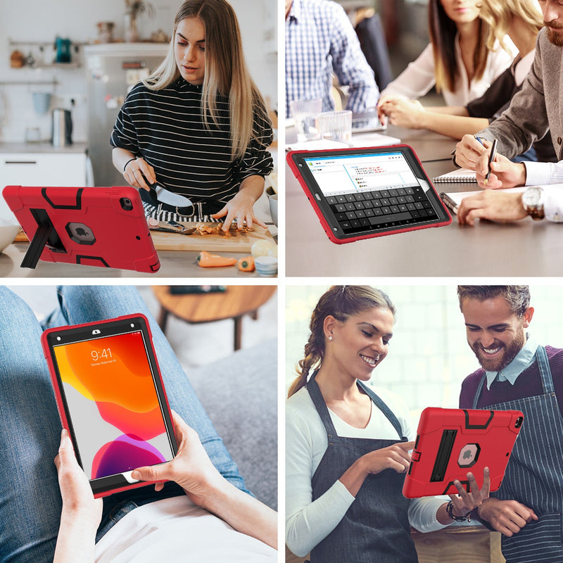Load image into Gallery viewer, Apple iPad Mini 1/2/3 Defender Heavy Duty Drop Proof Rugged Protective Stand Case - Polar Tech Australia