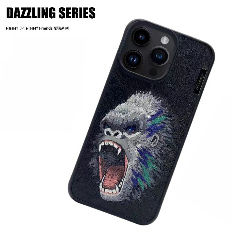 Load image into Gallery viewer, Nimmy Dazzling Series iPhone 13/14/15/Pro/Max Embroidery 3D Cool Case - Polar Tech Australia