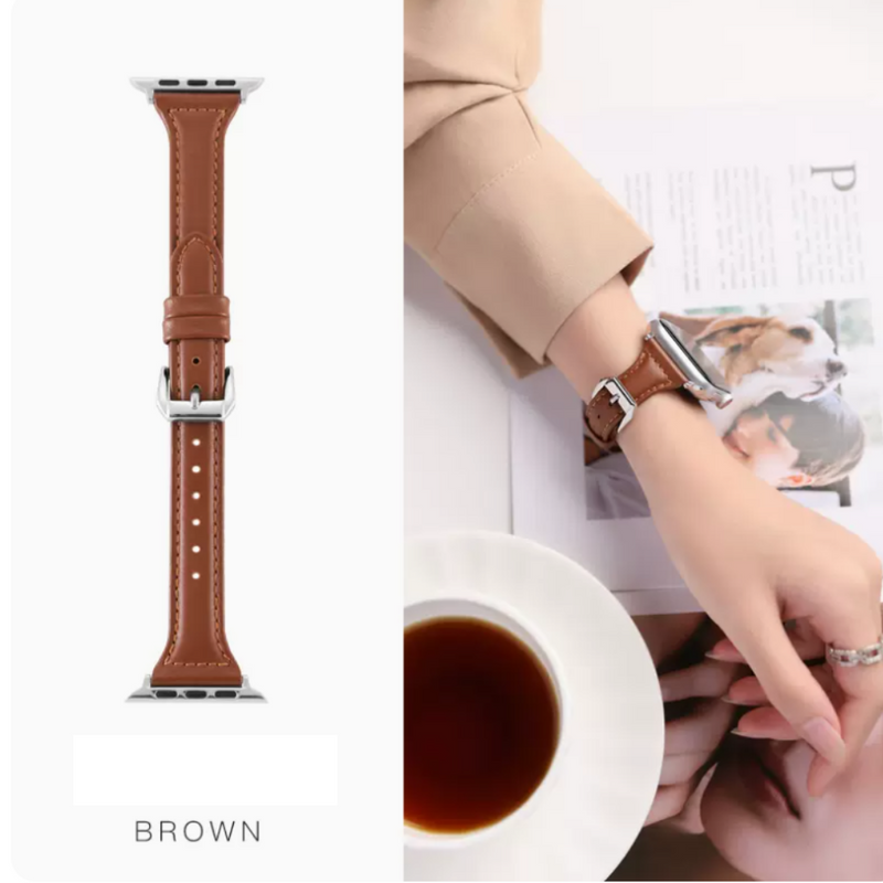 Load image into Gallery viewer, Apple Watch 1/2/3/4/5/SE/6/7/8 Leather Watch Band Strap - Polar Tech Australia