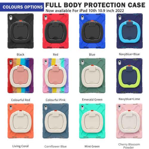 Load image into Gallery viewer, Apple 10th 2022 10.9“ EVA Kid Friendly Heavy Duty Ring Holder Stand Case - Polar Tech Australia