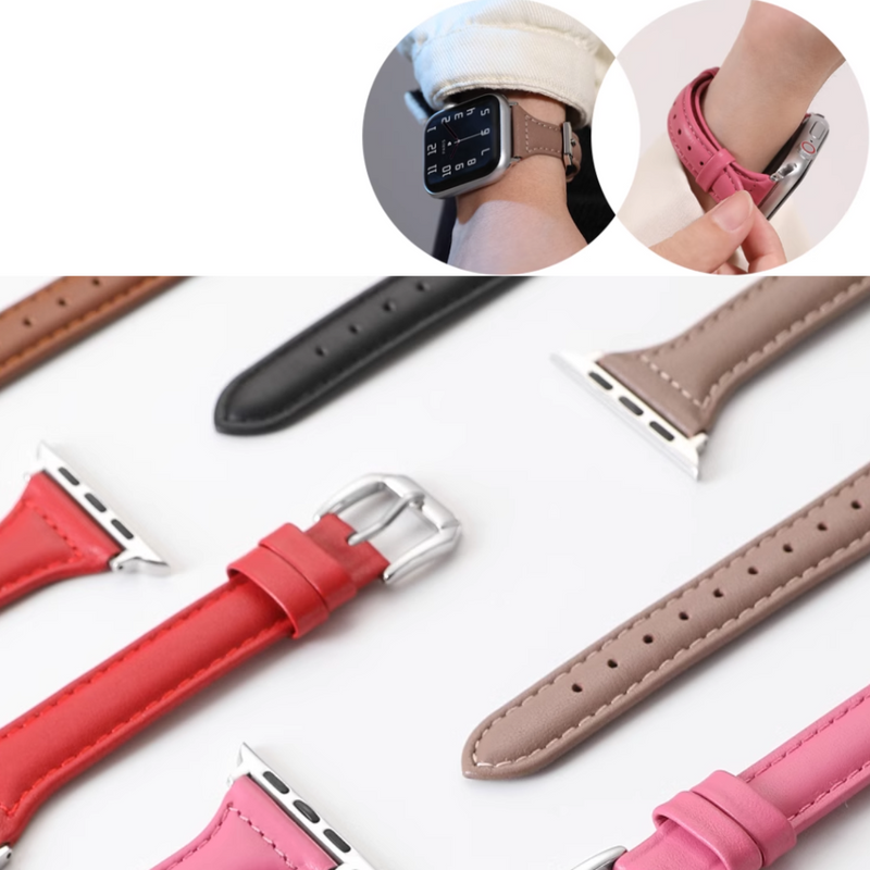 Load image into Gallery viewer, Apple Watch 1/2/3/4/5/SE/6/7/8 Leather Watch Band Strap - Polar Tech Australia