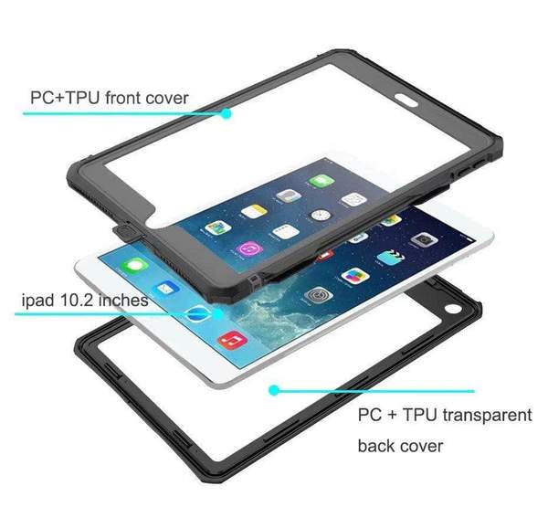 Load image into Gallery viewer, Apple iPad 7th 2019 & 8th 2020 & 9th 2021 10.2" Shellbox Waterproof Heavy Duty Lifeproof Style Case - Polar Tech Australia