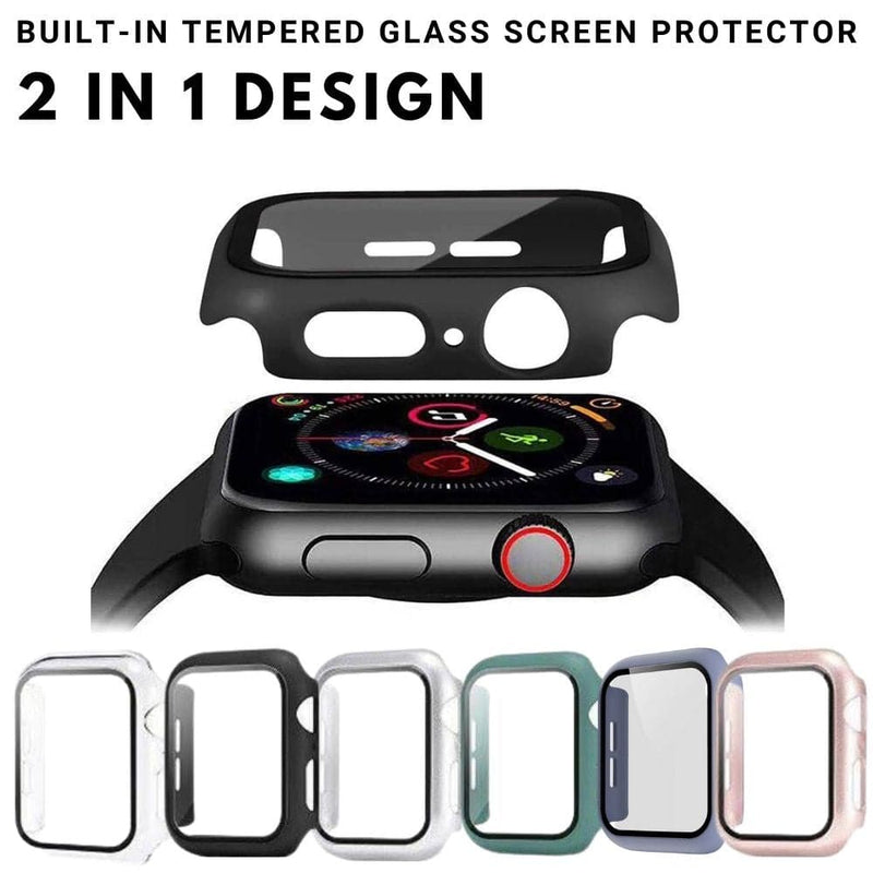 Load image into Gallery viewer, Apple Watch Series 1/2/3/4/5/6/SE Full Covered 2 in 1 Case & Tempered Glass Protector - Polar Tech Australia