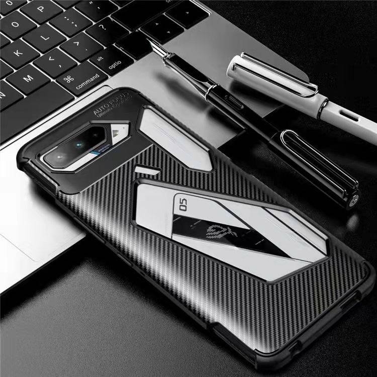 Load image into Gallery viewer, ASUS Rog Phone 5 ZS673KS TPU + PC Heavy Duty Carbon Protective Case - Polar Tech Australia