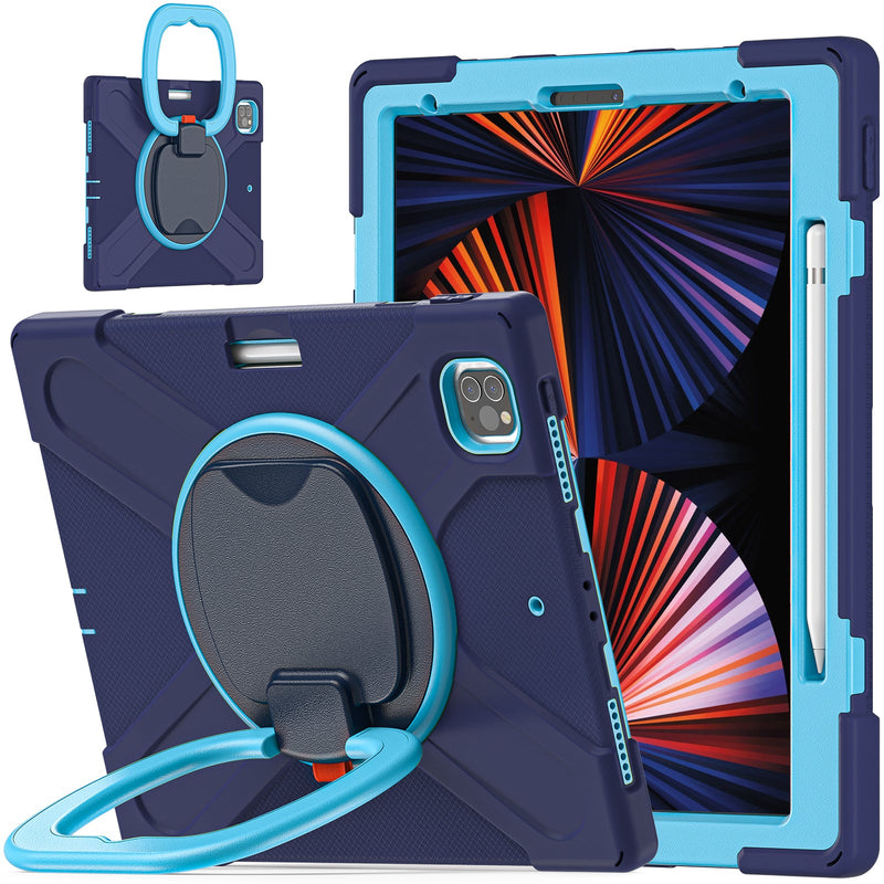 Load image into Gallery viewer, Apple iPad Pro 12.9" 3rd/4th/5th/6th Gen 360 Degree Rotation Heavy Duty EVA Kid Friendly Ring Holder Stand Case - Polar Tech Australia