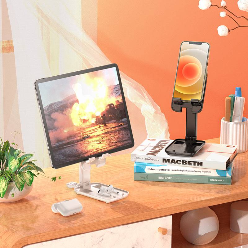 Load image into Gallery viewer, HOCO Universal Foldable Adjustable Desktop Phone & Tablet Holder 4.7"-14" (S28) - Polar Tech Australia