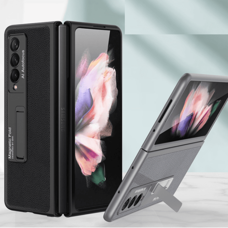 Load image into Gallery viewer, Samsung Galaxy Z Fold 3 5G Fashion Smart Magnetic Stand Leather Cover Case - Polar Tech Australia