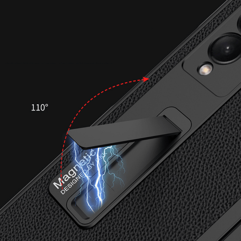 Load image into Gallery viewer, Samsung Galaxy Z Fold 3 5G Fashion Smart Magnetic Stand Leather Cover Case - Polar Tech Australia