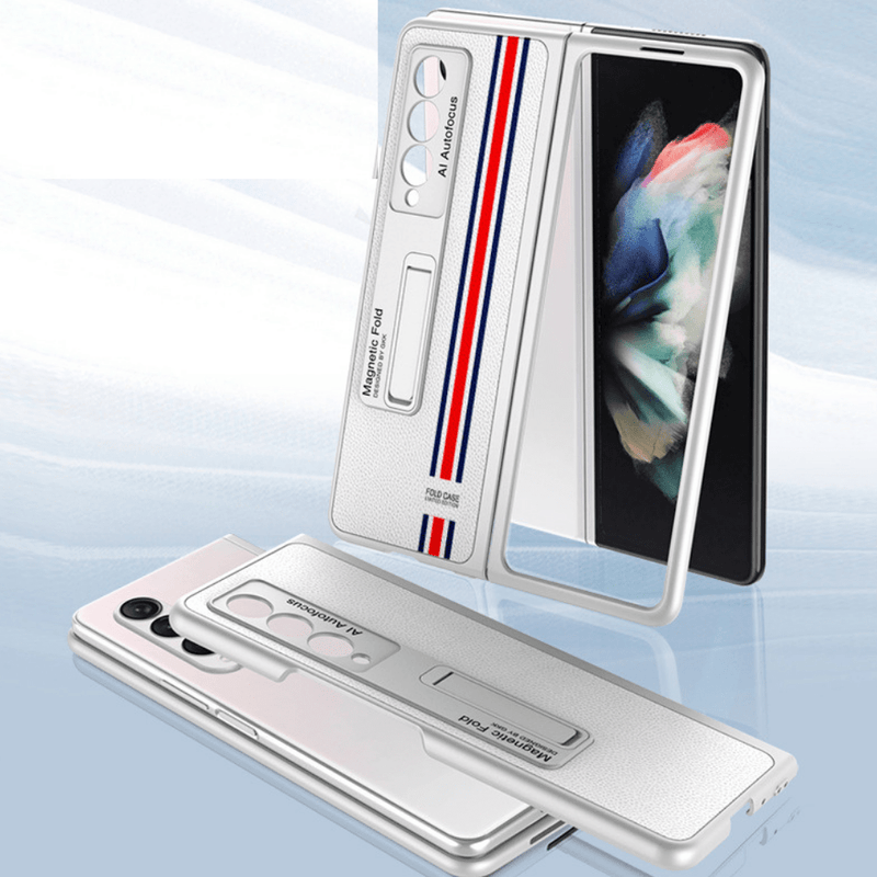 Load image into Gallery viewer, Samsung Galaxy Z Fold 3 5G Fashion Smart Magnetic Stand Leather Cover Case - Polar Tech Australia