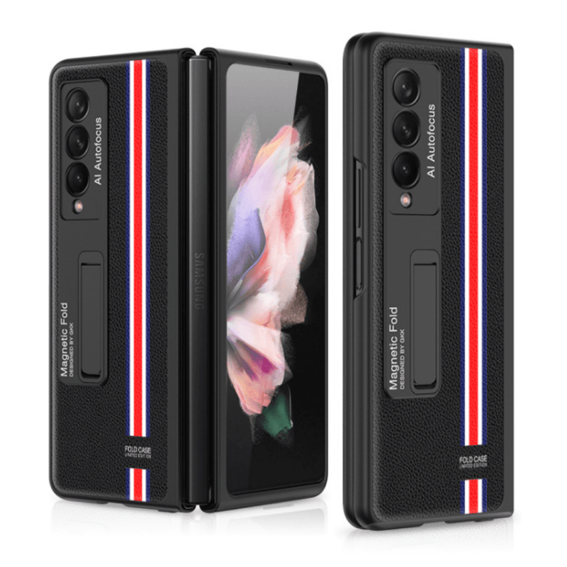Load image into Gallery viewer, Samsung Galaxy Z Fold 3 5G Fashion Smart Magnetic Stand Leather Cover Case - Polar Tech Australia