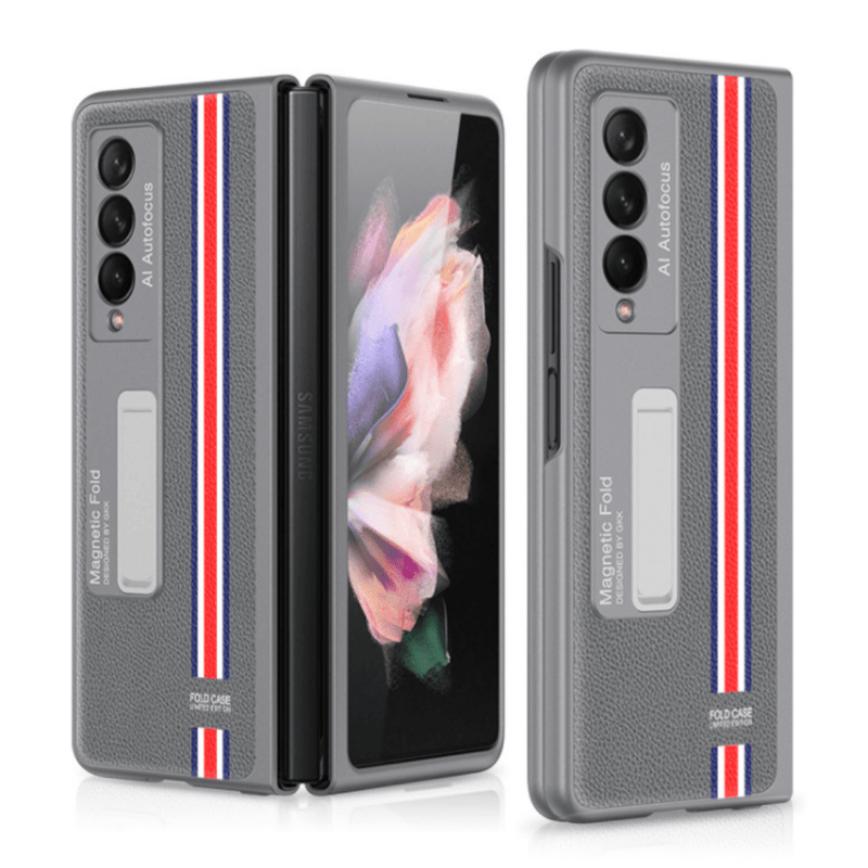 Load image into Gallery viewer, Samsung Galaxy Z Fold 3 5G Fashion Smart Magnetic Stand Leather Cover Case - Polar Tech Australia